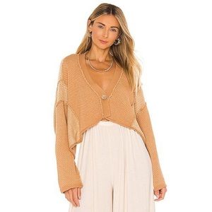 FREE PEOPLE  Tera Cardi in Terracotta Combo
